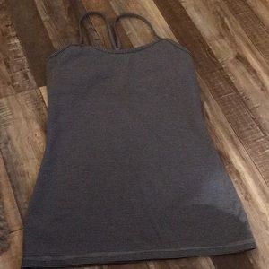 Lululemon Power Y Tank Blk/White Size 8